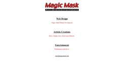 Desktop Screenshot of magicmask.com